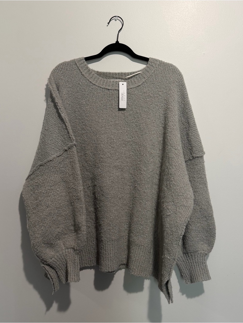 NWT Shop Talulah Gray Oversized Knit Sweater L